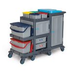Carucior profesional curatenie si dezinfectie mop talpa 5631 - imagine 3