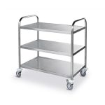Carucior transport alimente, 3 polite, 850x450x900mm - Inox