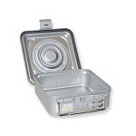Container sterilizare 1 valva, model mic, baza neperforata - imagine 2