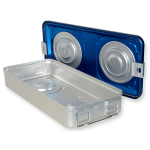 Container sterilizare cu valva, model mare, baza perforata - imagine 2