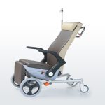 Scaun transport pacient cu inaltime reglabila - imagine 2