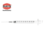 Seringa 1ml cu ac, 3 piese Rays - Italia (100buc)