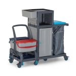 SET Carucior profesional curatenie si dezinfectie mop talpa 20237 - imagine 3