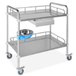 Masa instrumente inox cu sertar si bol