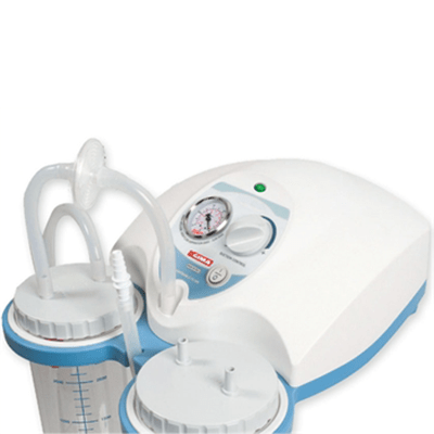 Aspirator chirurgical mobil cu baterie si borcane 2X2L