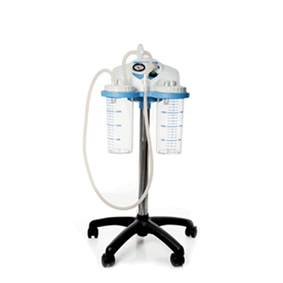 Aspirator chirurgical mobil cu borcane 2X2L