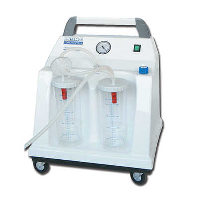 Aspirator chirurgical profesional cu vas colector 2X4 L si pedala