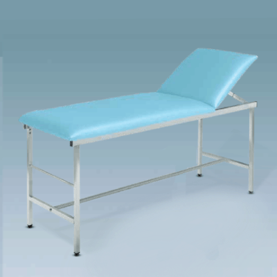 Canapea examinare otel emailat gri, 2 sectiuni