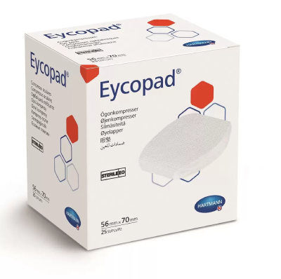 Comprese oculare sterile 7cm x 8.5cm EYCOPAD Hartmann