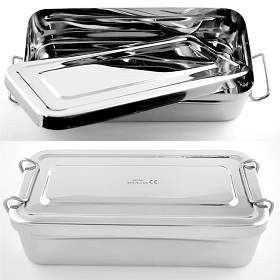 Cutie instrumentar inox 40X16X7.5 cm