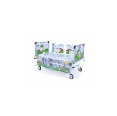 Pat Pediatric cu Patru Motoare, cu saltea