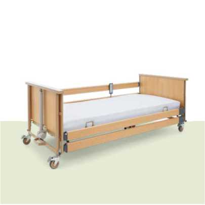Pat spital Premium electric din lemn cu saltea