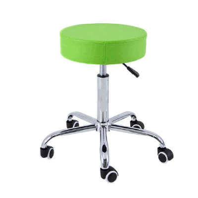 Taburet cu baza din otel cromat H 50/67cm