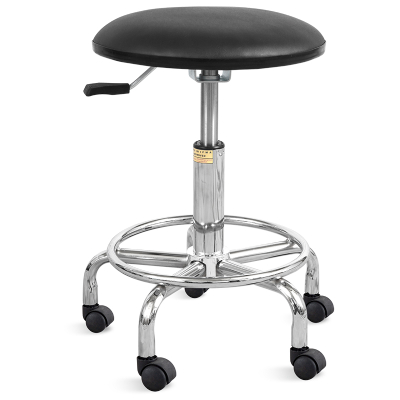 Taburet medical cromat, inaltime reglabila 44,5/57.5 cm