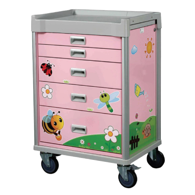 Troliu Medical Pediatric cu masa ABS