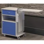 Noptiera pat spital cu masa, cadru din pal