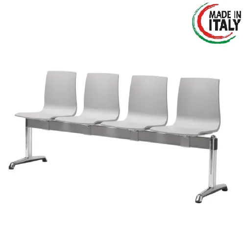 Banca sala asteptare 4 locuri sezut Tehnopolimer Ignifug - PREMIUM - imagine 1