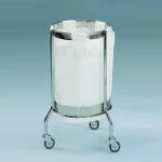 Carucior lenjerie murdara-curata, inox, un sac