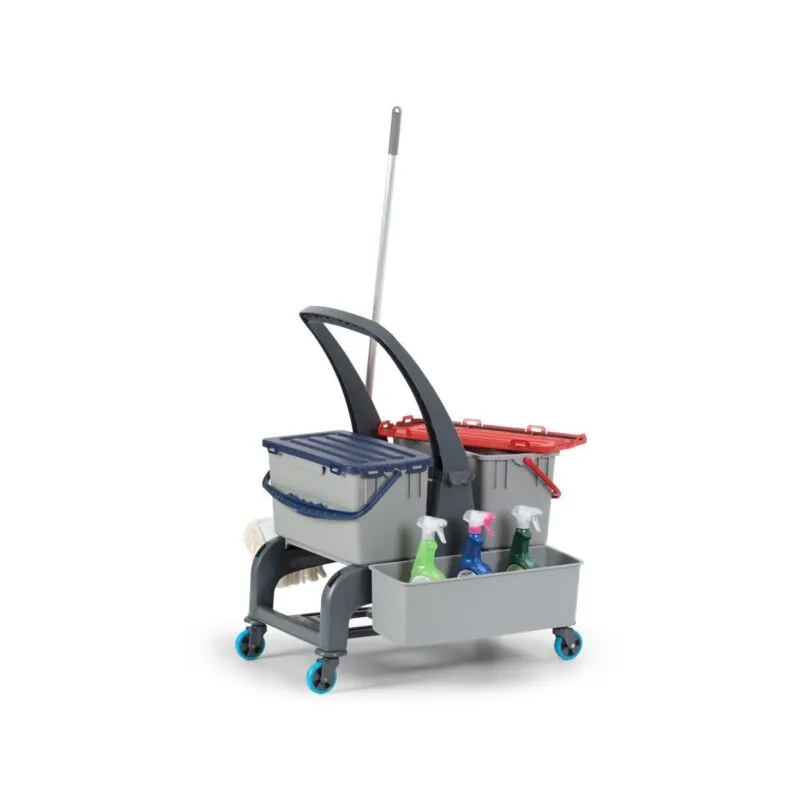 Carucior profesional curatenie si dezinfectie mop talpa 327 - imagine 8