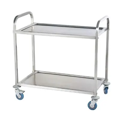 Carucior transport alimente 2 polite Inox, 950x500x950mm - imagine 1