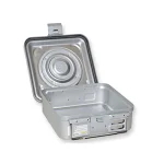 Container sterilizare 1 valva, model mic, baza neperforata - imagine 2