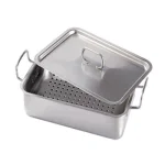 Cutie instrumentar cu maner inox 30x18x5 cm