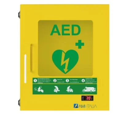 Dulap exterior metalic cu alarma pentru defibrilator - imagine 1