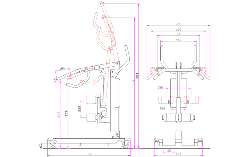 Elevator pentru ridicare pacient 200kg - imagine 4