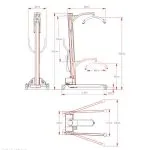 Elevator transfer pacienti 280 kg Tower Lift - imagine 2
