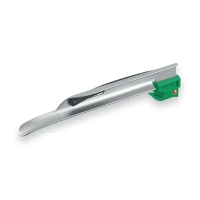 Lama de laringoscop de unica folosinta cu fibra optica metal - imagine 2