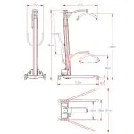 Lift transfer pacienti, picioare electrice - 200 kg - imagine 4
