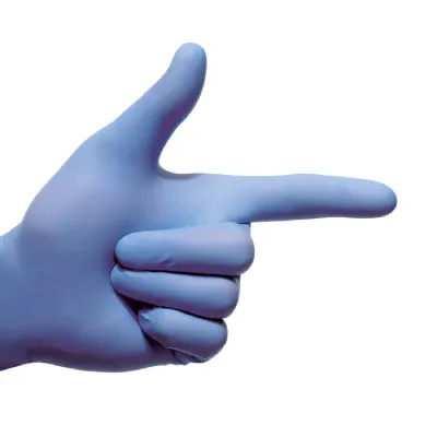 Manusi medicale examinare nitril Antimicrobiene - imagine 1