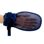 Manusi protectie pacient cu plasa, albastre