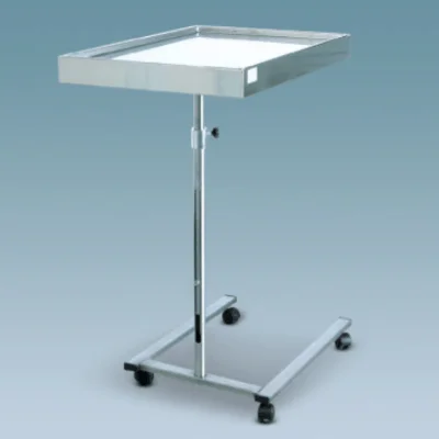 Masa mayo inox pentru sala operatie, inaltime reglabila - imagine 1