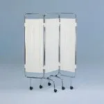 Paravan cu 3 sectiuni pentru salon spital