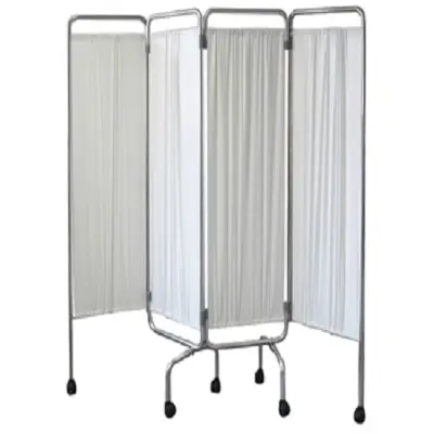 Paravan medical aluminiu 4 elementi - imagine 1