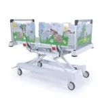 Pat Pediatric cu Patru Motoare, cu saltea