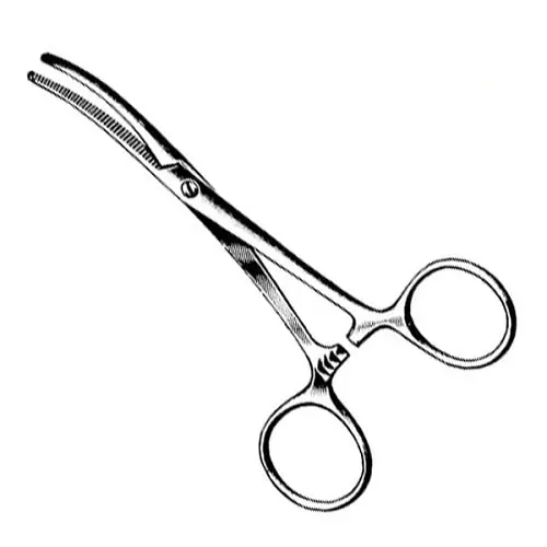 Pensa hemostatica Pean curba 14CM - imagine 1