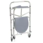 Scaun WC de camera pliabil cu roti, functie 4 in 1 - imagine 2
