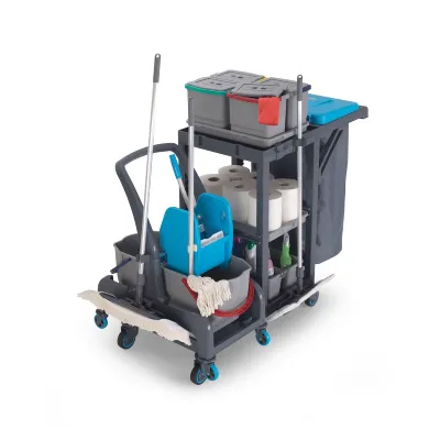 SET Carucior profesional curatenie cu storcator 10137K - imagine 3