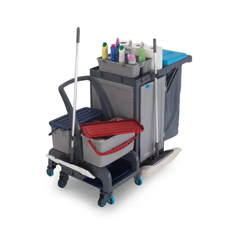 SET Carucior profesional curatenie uz medical mop talpa 22137 - imagine 6