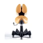 Taburet medical cu sezut tip PONEY LUXURY TEHNOGEL cu spatar H 48/68cm - imagine 2