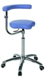 Taburet medical cu sezut tip sa bicicleta - spatar reglabil - H 60/84cm - imagine 2