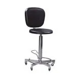 Taburet medical cu spatar bloc operator, hidraulic