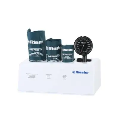 Tensiometru mecanic RIESTER E-Mega cu 3 mansete, 1 tub si suport depozitare - imagine 1
