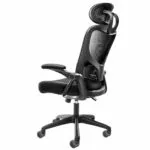Scaun Ergonomic de Birou Reglabil cu Tetieră și Brațe Rabatabile