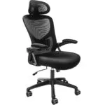 Scaun Ergonomic de Birou Reglabil cu Tetieră și Brațe Rabatabile