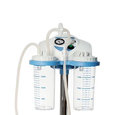 Aspirator chirurgical mobil cu pedala si borcane 2X2L