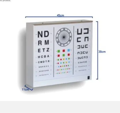 Optotip Wecker pentru adulti, ecran metacrilat