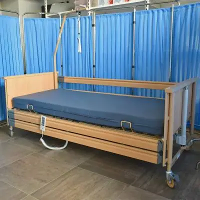 Pat spital Premium electric din lemn cu saltea